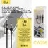 Ellietech CW206 Cable 2 en 1 Tipo C a Tipo C / iOS de Carga Rápida 3A - 1