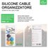 Ellietech SE105 Organizador de Cable para 3 Cables - 1