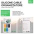 Ellietech SE108 Organizador de Cable para 5 Cables - 1